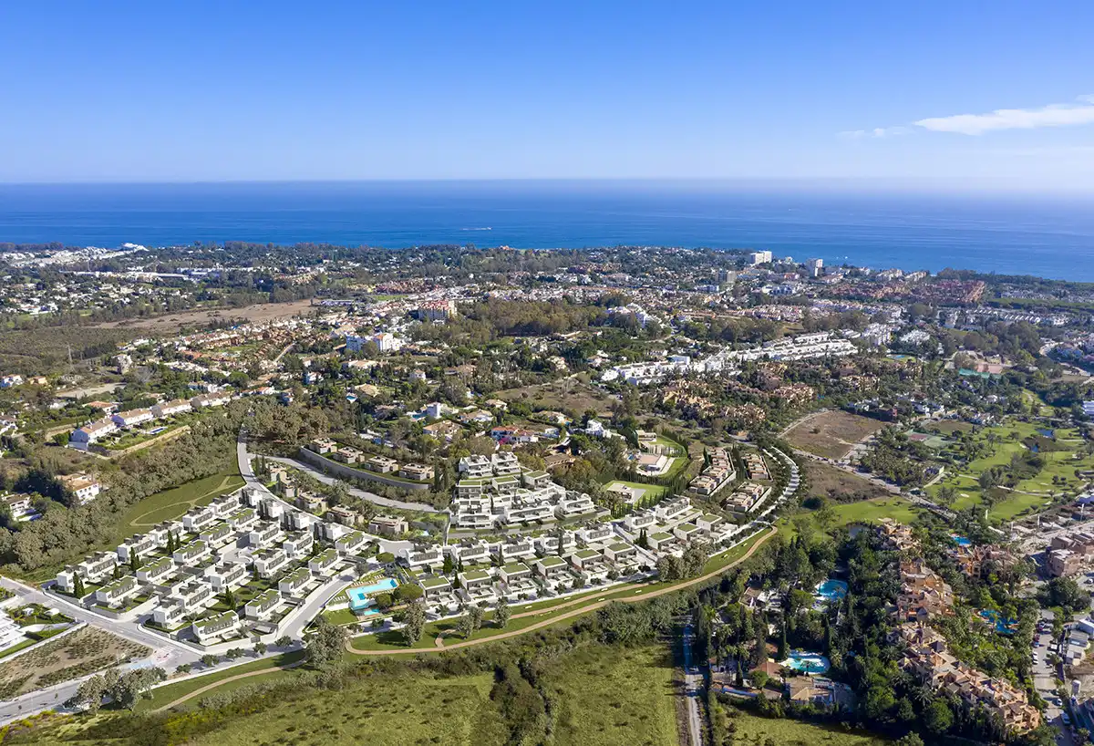 Vista exterior de Casa adosada de alquiler en Estepona con Aire acondicionado, Calefacción y Jardín privado