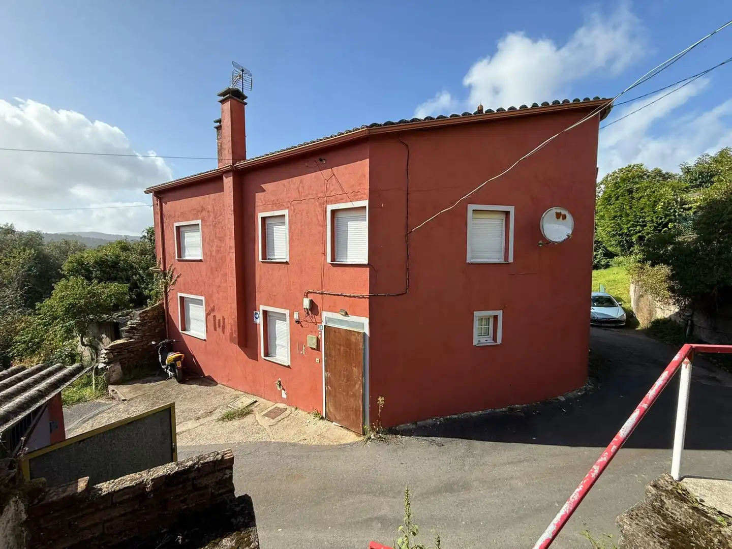 Vista exterior de Casa adosada en venta en Lousame