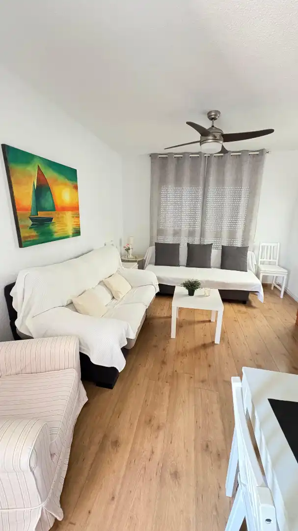 Wohnzimmer von Wohnung zur Miete in Torrox mit Terrasse, Möbliert und Ofen