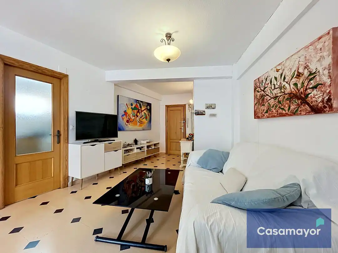 Wohnzimmer von Wohnung zum Verkauf in Alicante / Alacant mit Klimaanlage, Heizung und Terrasse