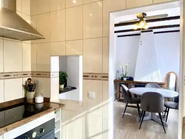 Kitchen of Flat for sale in Roses  with Air Conditioner