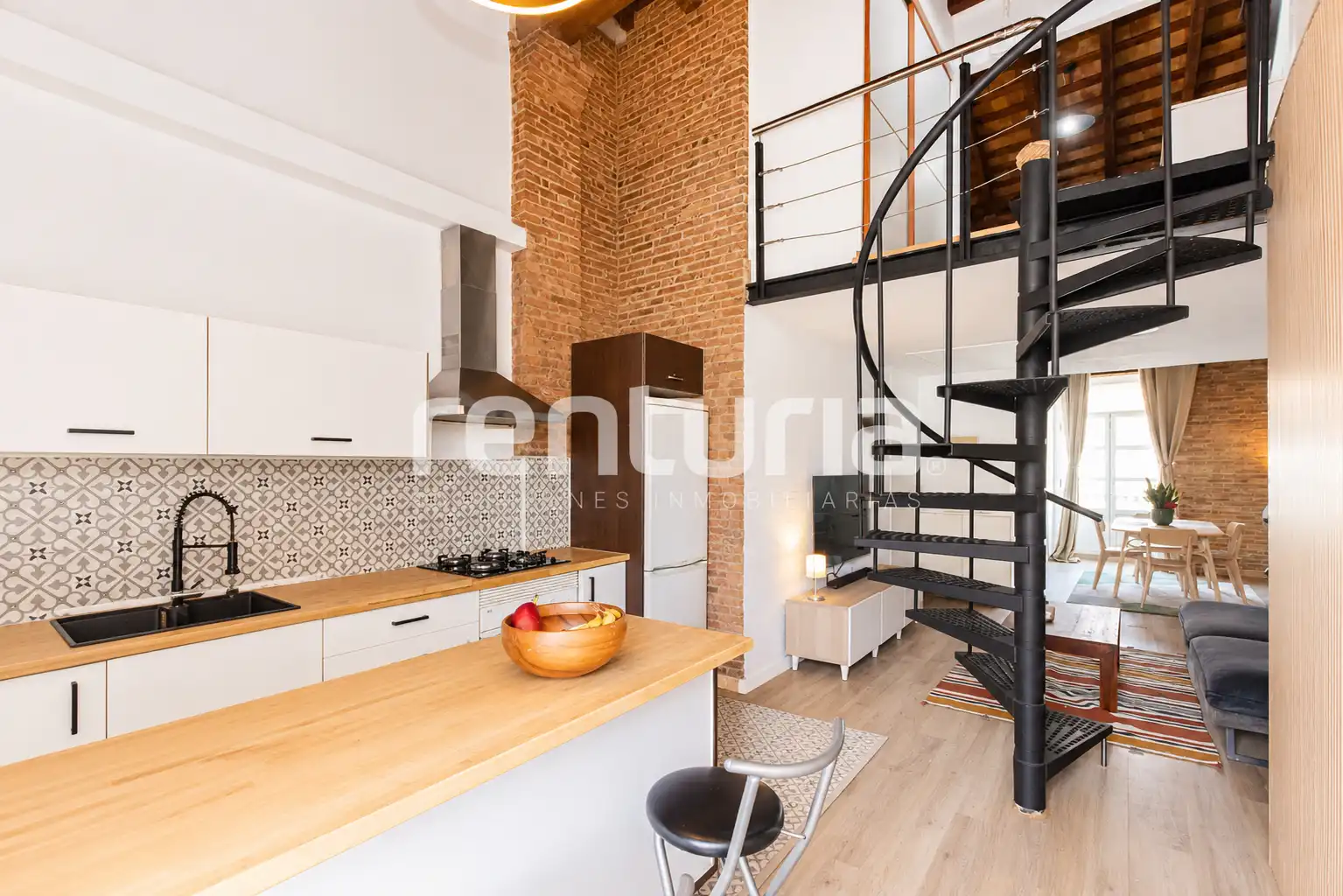 Cocina de Dúplex en venta en Valencia con Aire acondicionado, Calefacción y Terraza