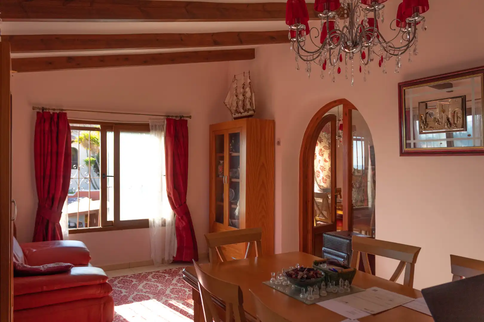 Dining room of Houses for sale in Benitachell / El Poble Nou de Benitatxell  with Air Conditioner, Heating and Private garden