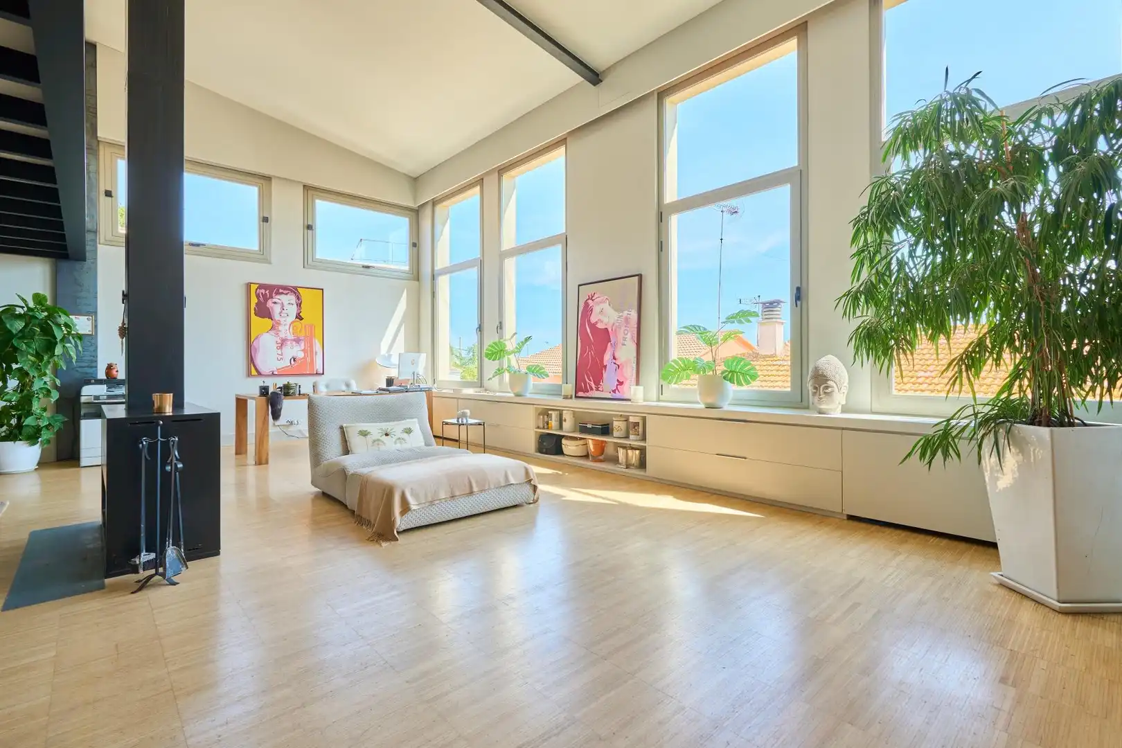 Living room of Houses for sale in  Palma de Mallorca  with Air Conditioner, Heating and Parquet flooring