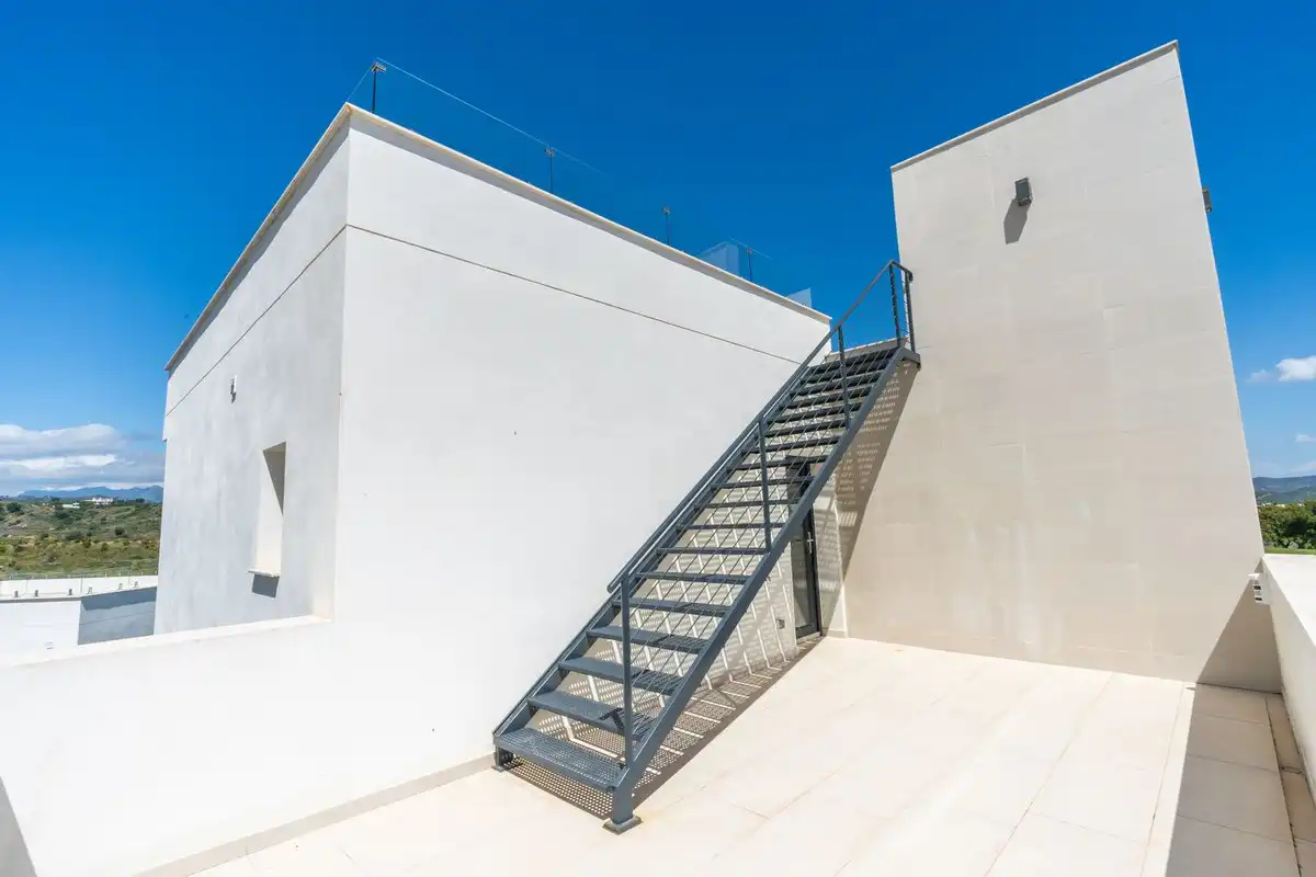 Exterior view of Houses for sale in Mijas  with Air Conditioner, Heating and Private garden
