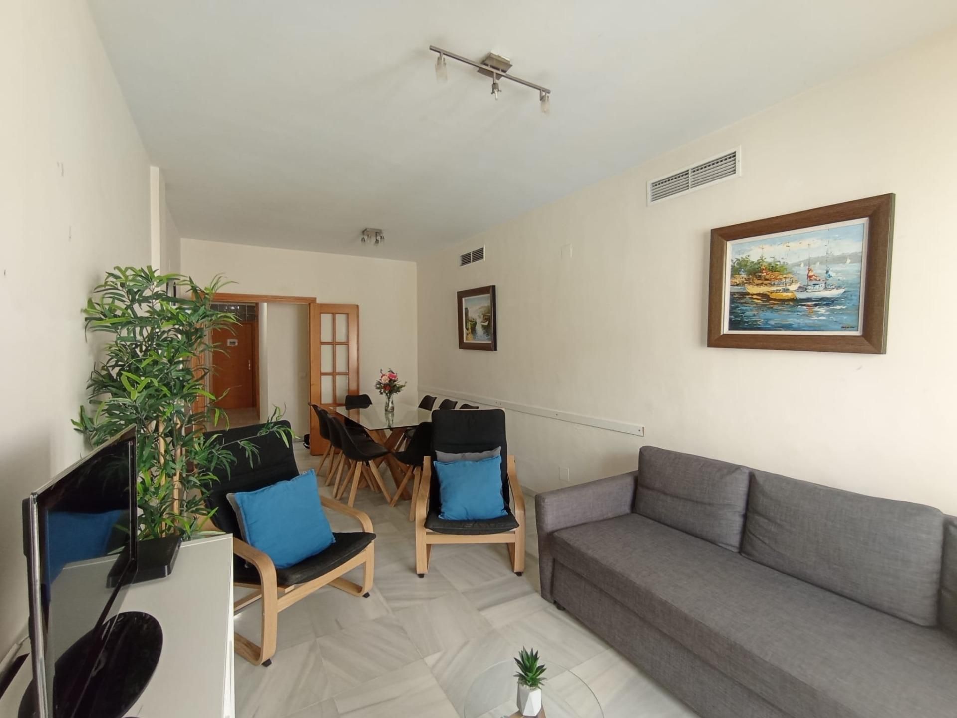 Living room of Flat for sale in Málaga Capital  with Air Conditioner