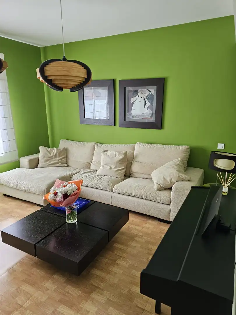 Wohnzimmer von Einfamilien-Reihenhaus zur Miete in Telde mit Klimaanlage, Heizung und Terrasse