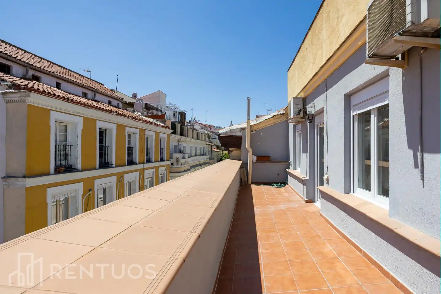 Terrasse von Dachboden zur Miete in Madrid mit Klimaanlage, Heizung und Terrasse