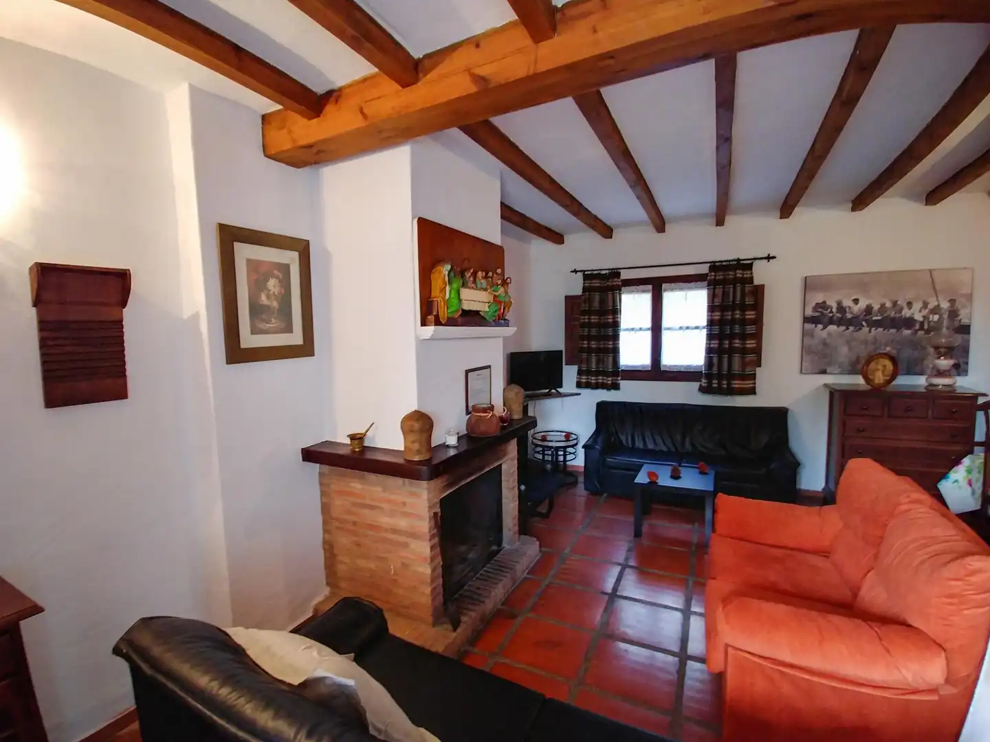 Sala de estar de Finca rústica en venta en Almogía con Aire acondicionado, Terraza y Piscina