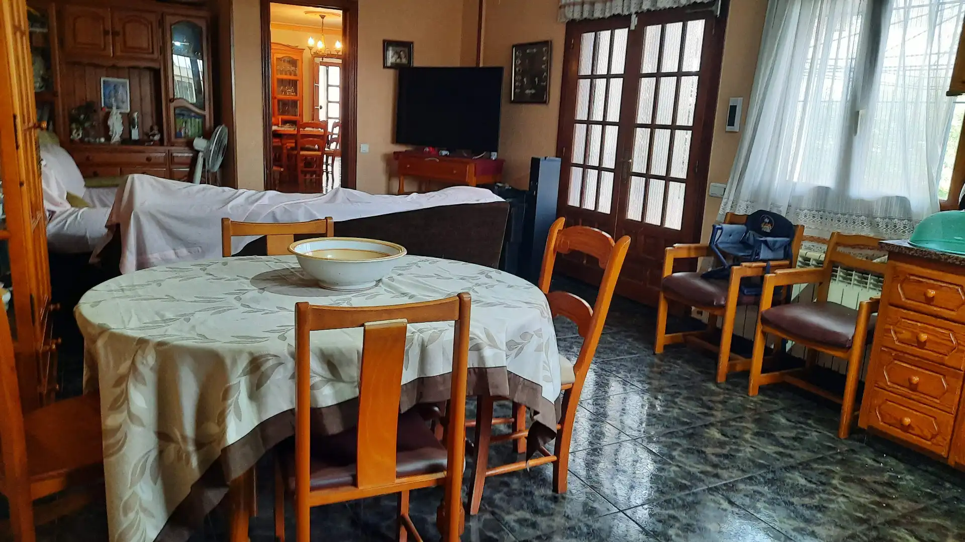 Menjador de Casa o xalet en venda en Vinaròs amb Calefacció, Jardí privat i Terrassa