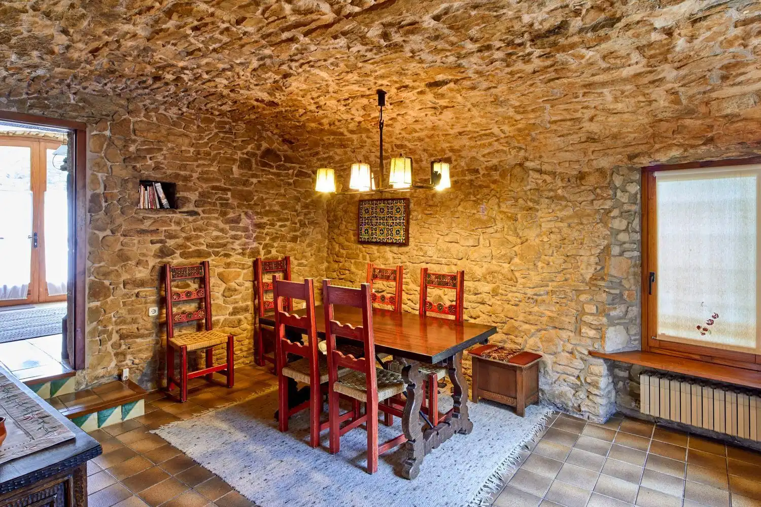 Comedor de Casa o chalet de alquiler en Madremanya con Aire acondicionado, Jardín privado y Terraza