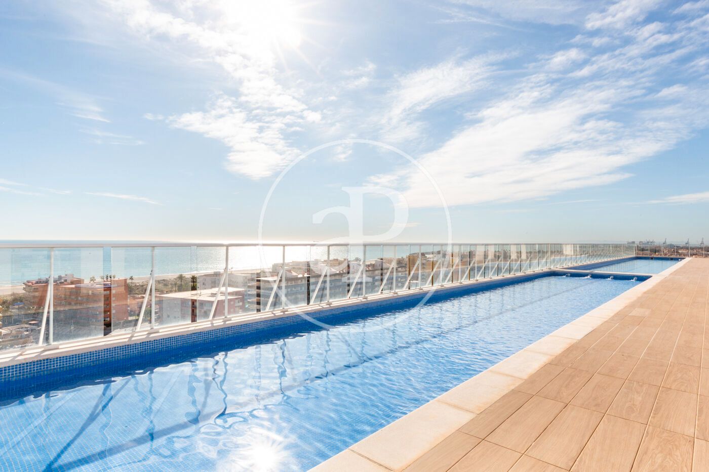 Swimming pool of Flat for rent in Canet d'En Berenguer  with Air Conditioner, Heating and Private garden