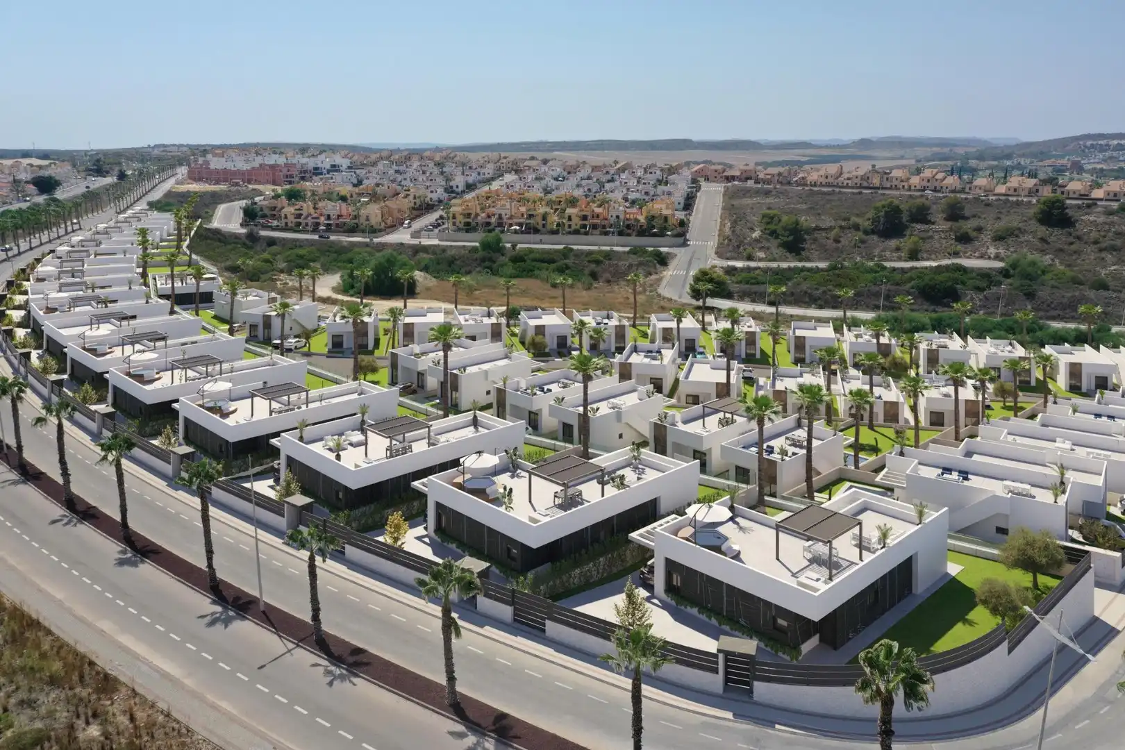 Vista exterior de Casa o chalet en venta en Algorfa con Jardín privado, Terraza y Piscina