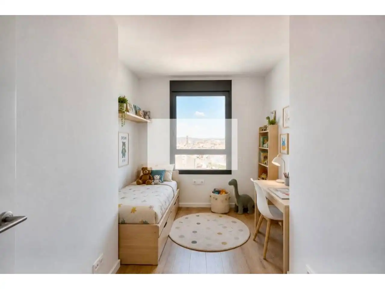 Bedroom of Flat for rent in Sabadell  with Air Conditioner, Heating and Parquet flooring