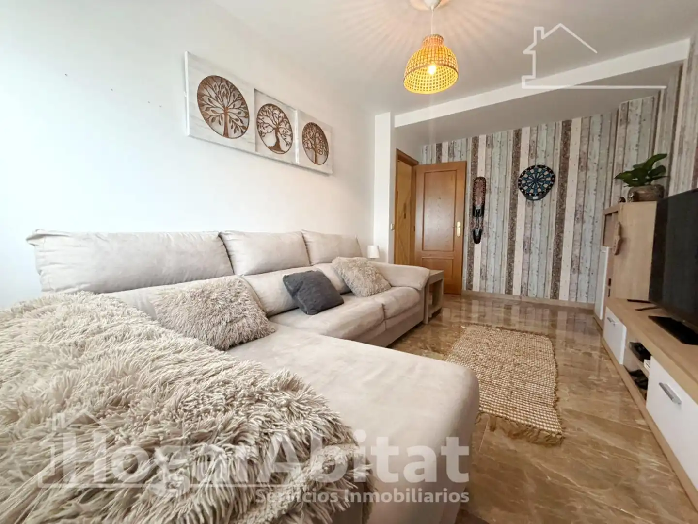 Wohnzimmer von Dachboden zum Verkauf in Vilamarxant mit Klimaanlage und Terrasse