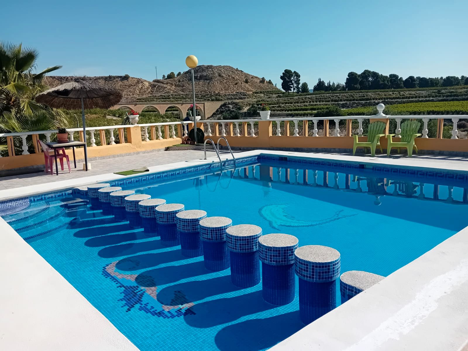 Swimming pool of House or chalet for sale in Mula  with Private garden, Terrace and Swimming Pool