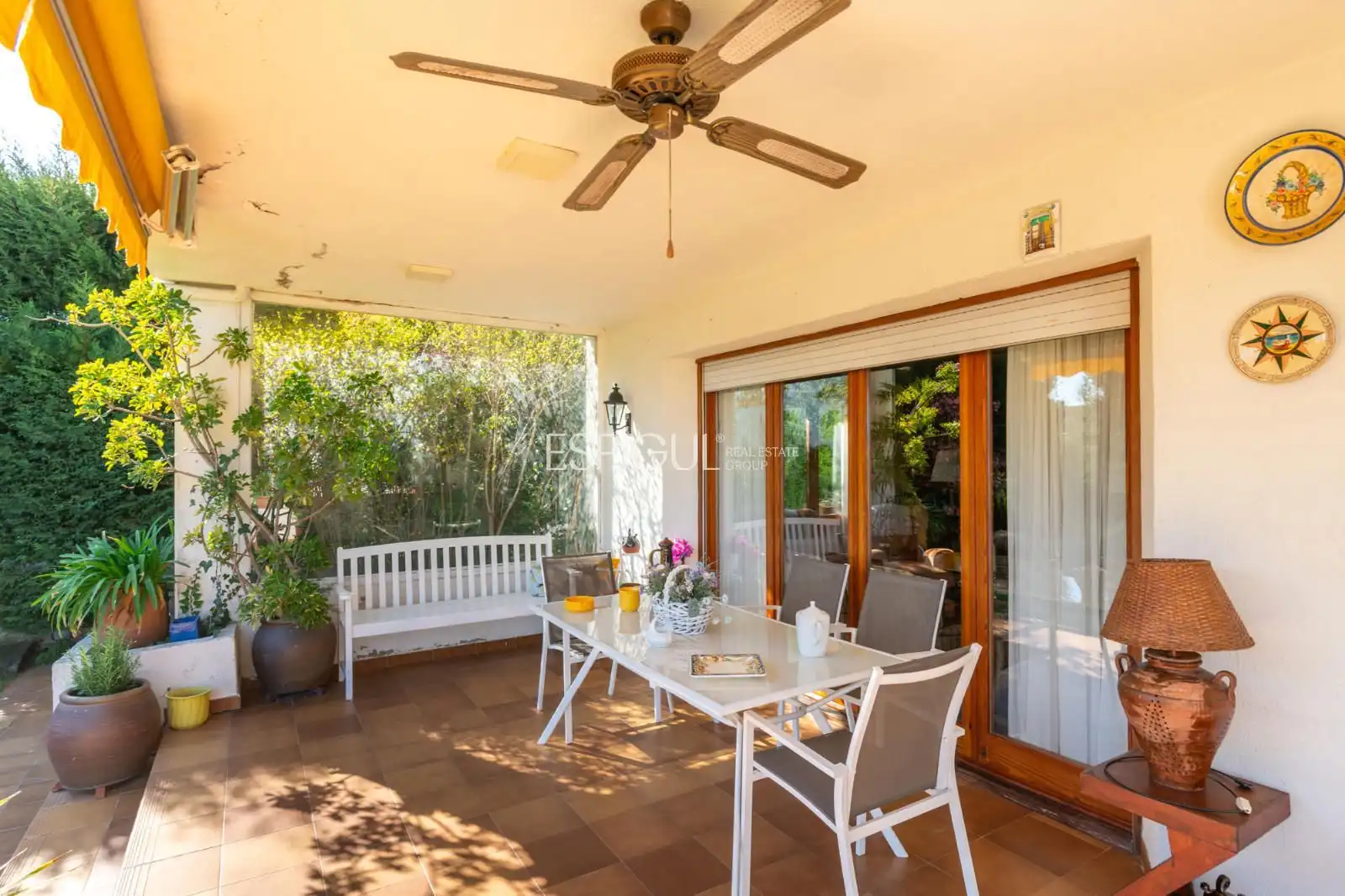 Garden of Houses for sale in Sant Cugat del Vallès  with Air Conditioner, Heating and Parquet flooring