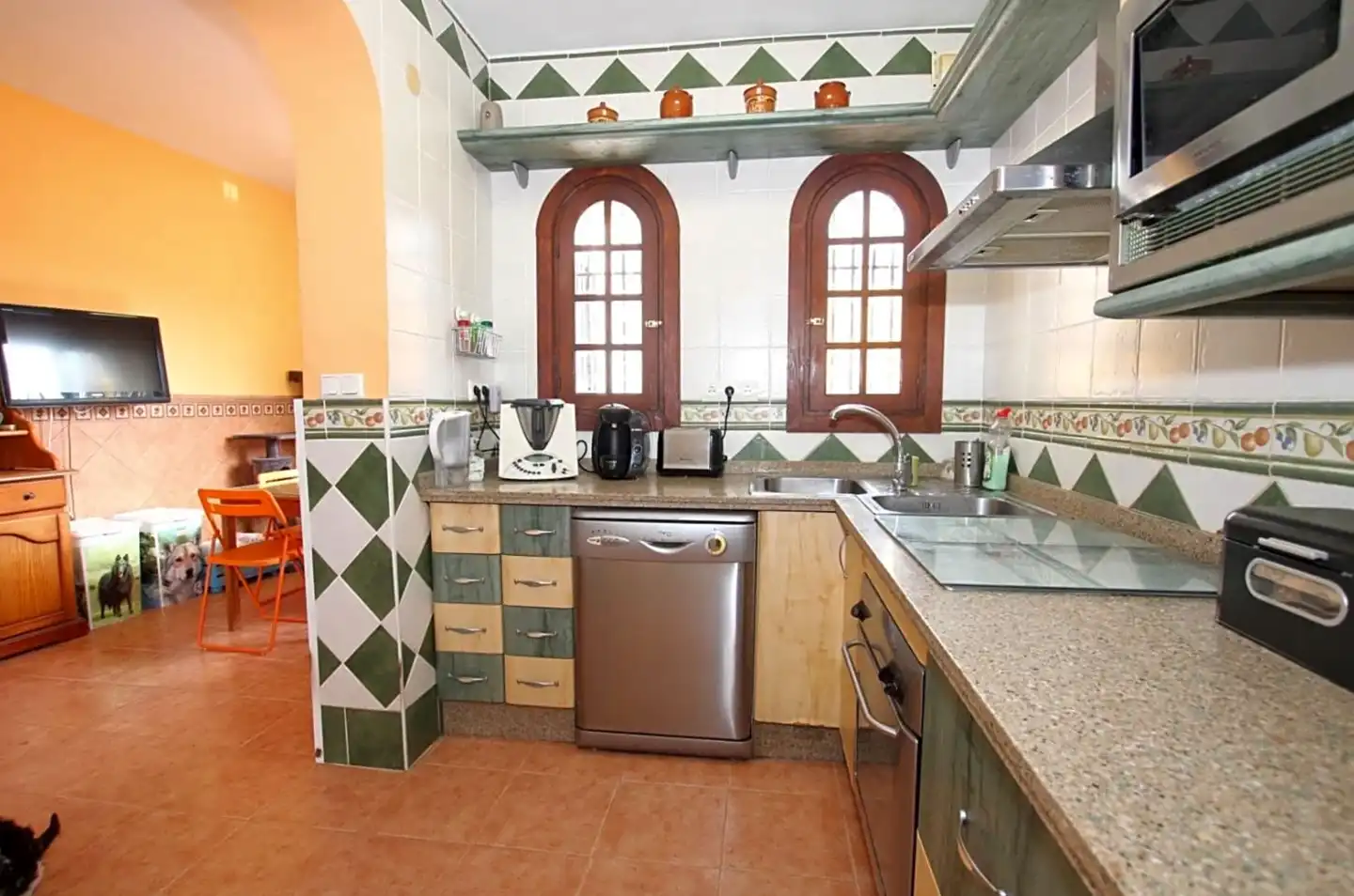 Cocina de Casa o chalet en venta en Benalmádena con Aire acondicionado, Jardín privado y Terraza