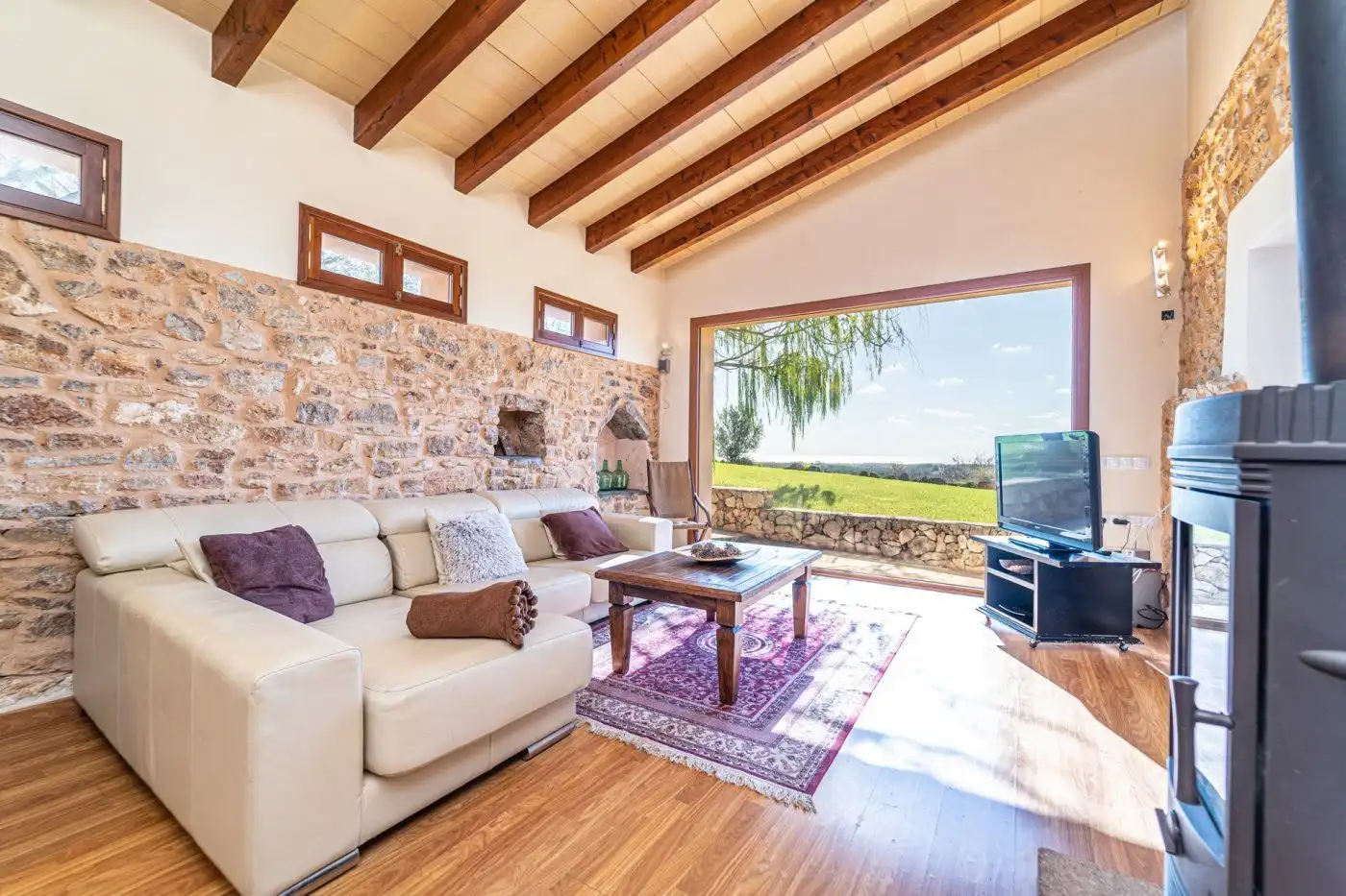 Living room of Houses for sale in Manacor  with Air Conditioner, Private garden and Terrace