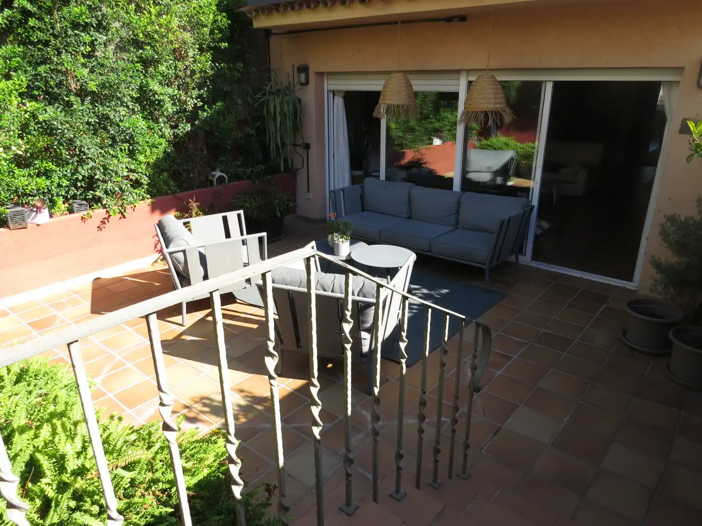 Terrasse von Country house zur Miete in Sant Andreu de Llavaneres mit Heizung, Parkett und Terrasse