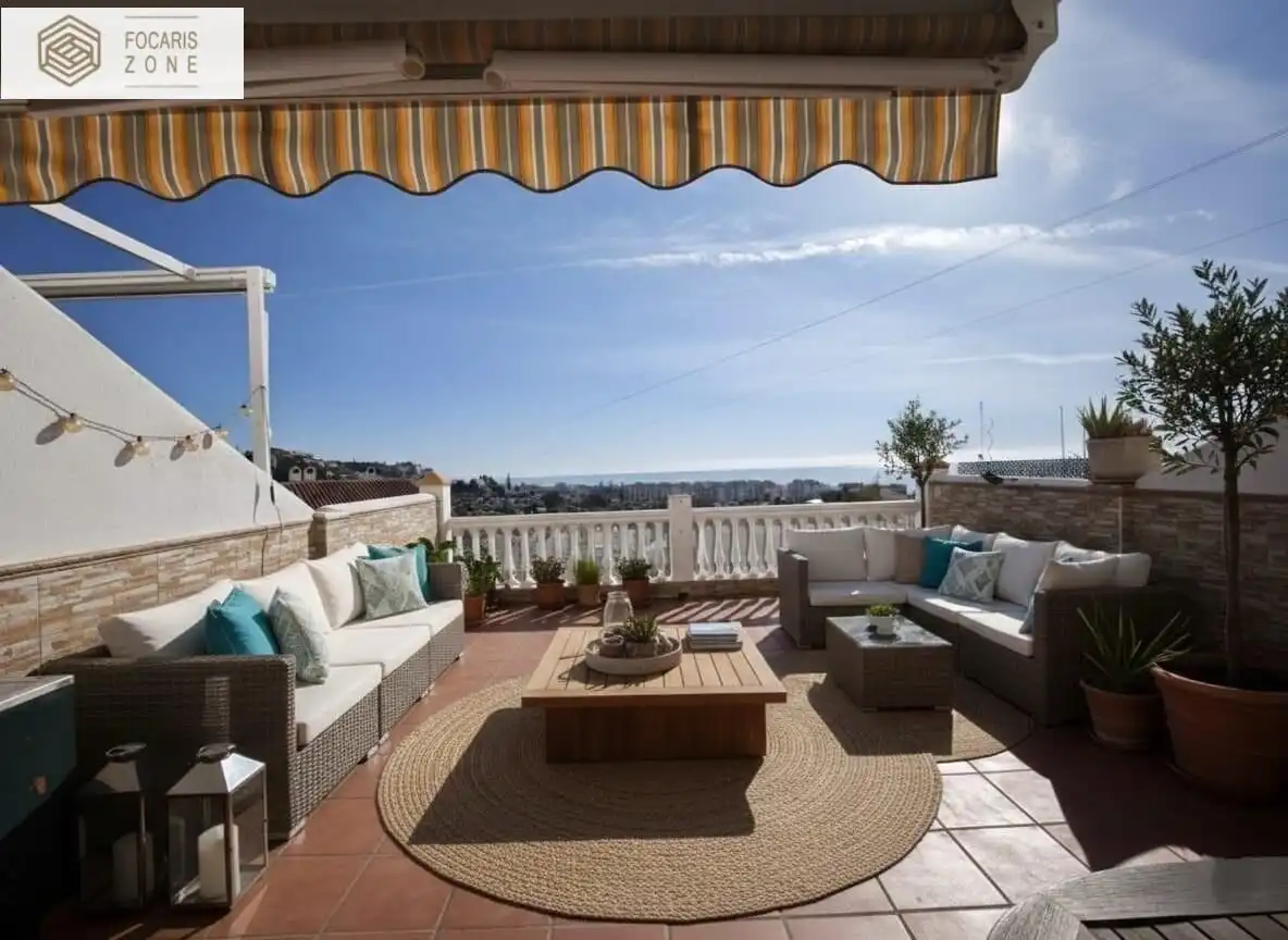 Terrace of Detached homes for sale in Rincón de la Victoria  with Air Conditioner, Heating and Private garden