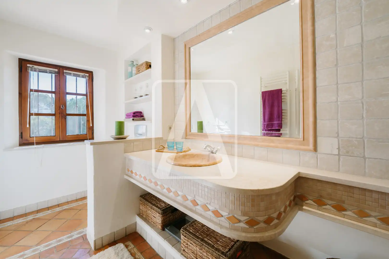 Baño de Finca rústica en venta en Benissa con Aire acondicionado, Calefacción y Jardín privado