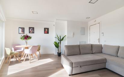 Sala d'estar de Àtic de lloguer en  Madrid Capital amb Aire condicionat, Calefacció i Terrassa