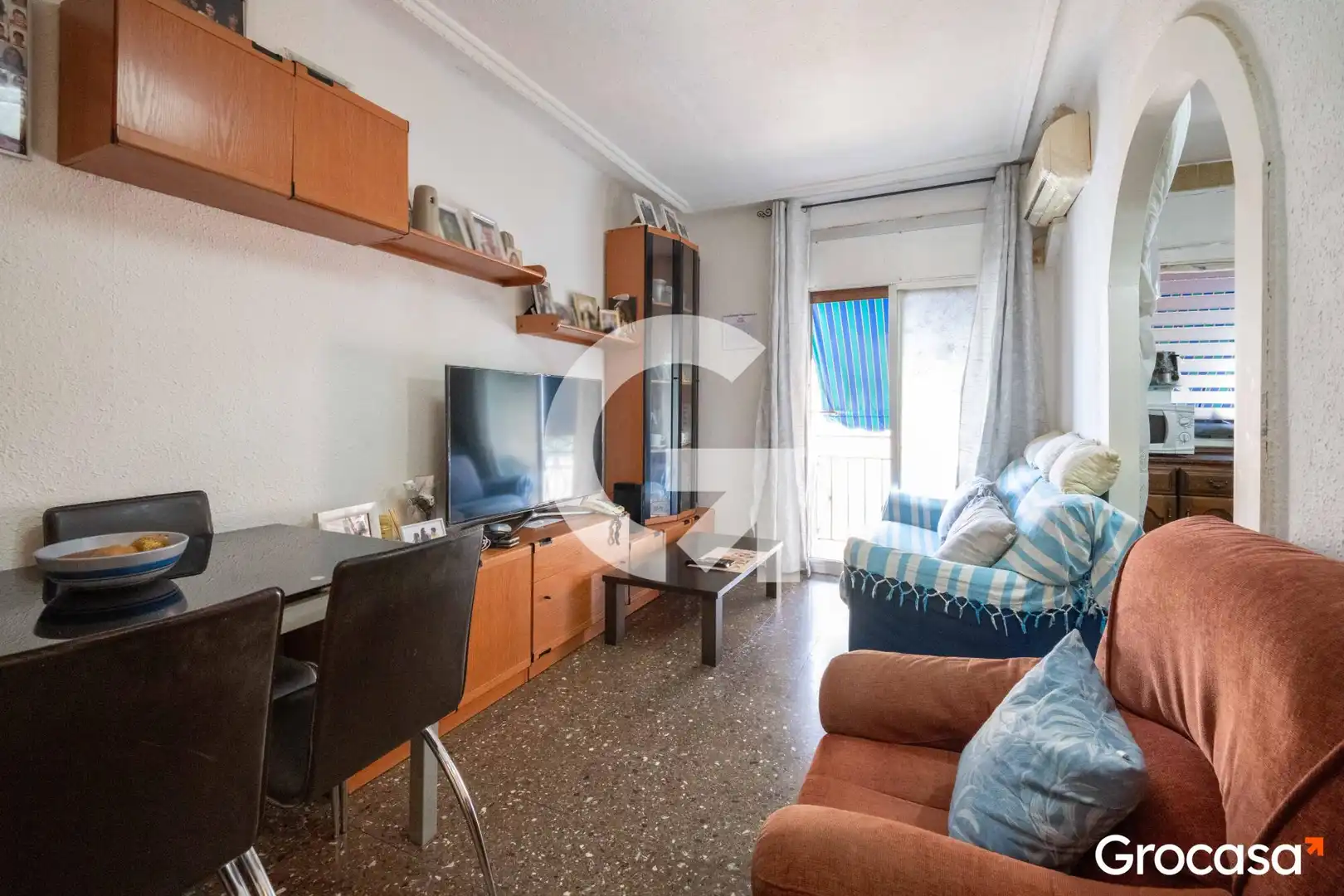 Sala de estar de Piso en venta en Mataró con Aire acondicionado, Amueblado y Lavadora
