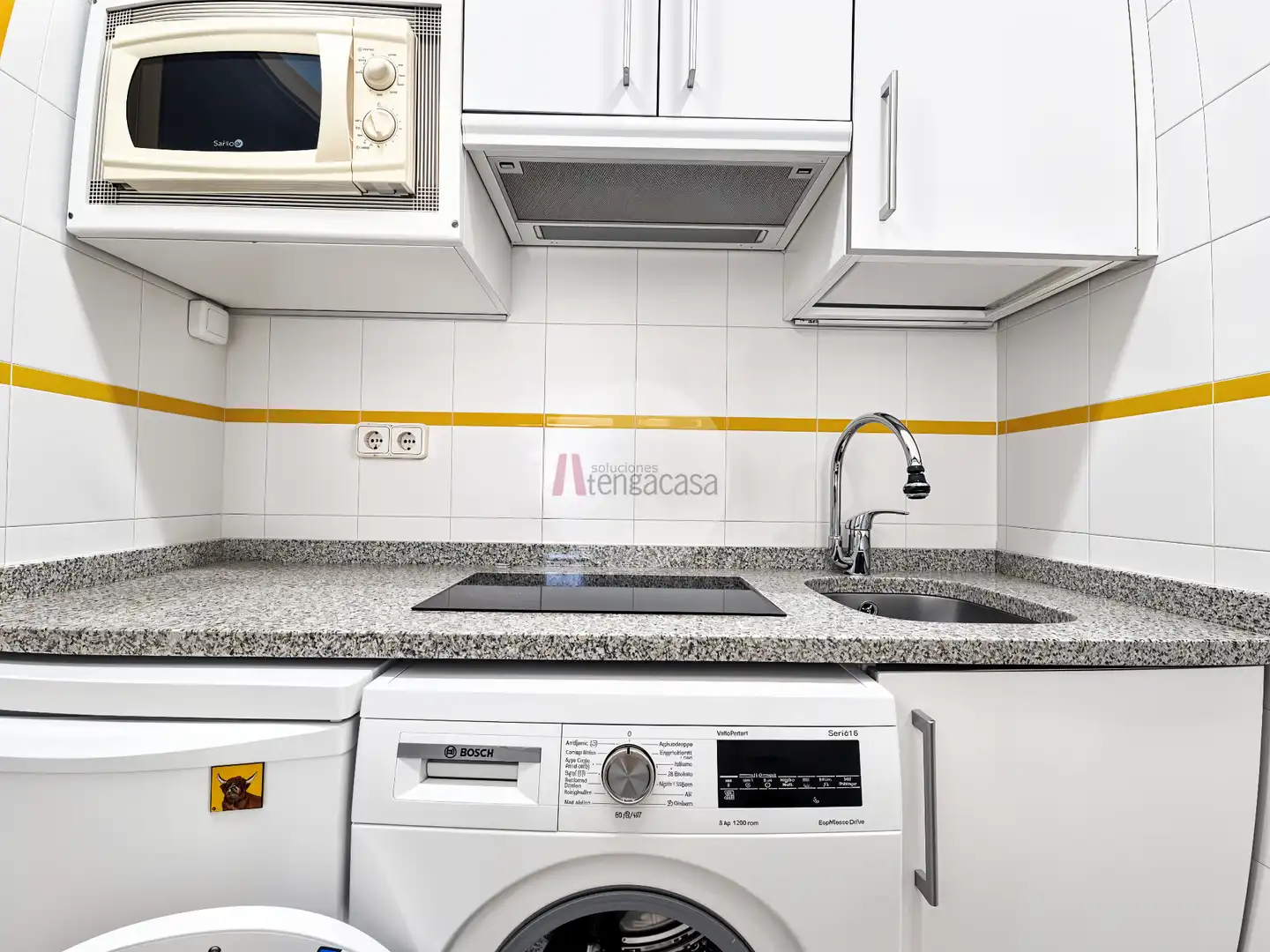 Cocina de Apartamento de alquiler en Madrid con Aire acondicionado, Calefacción y Terraza