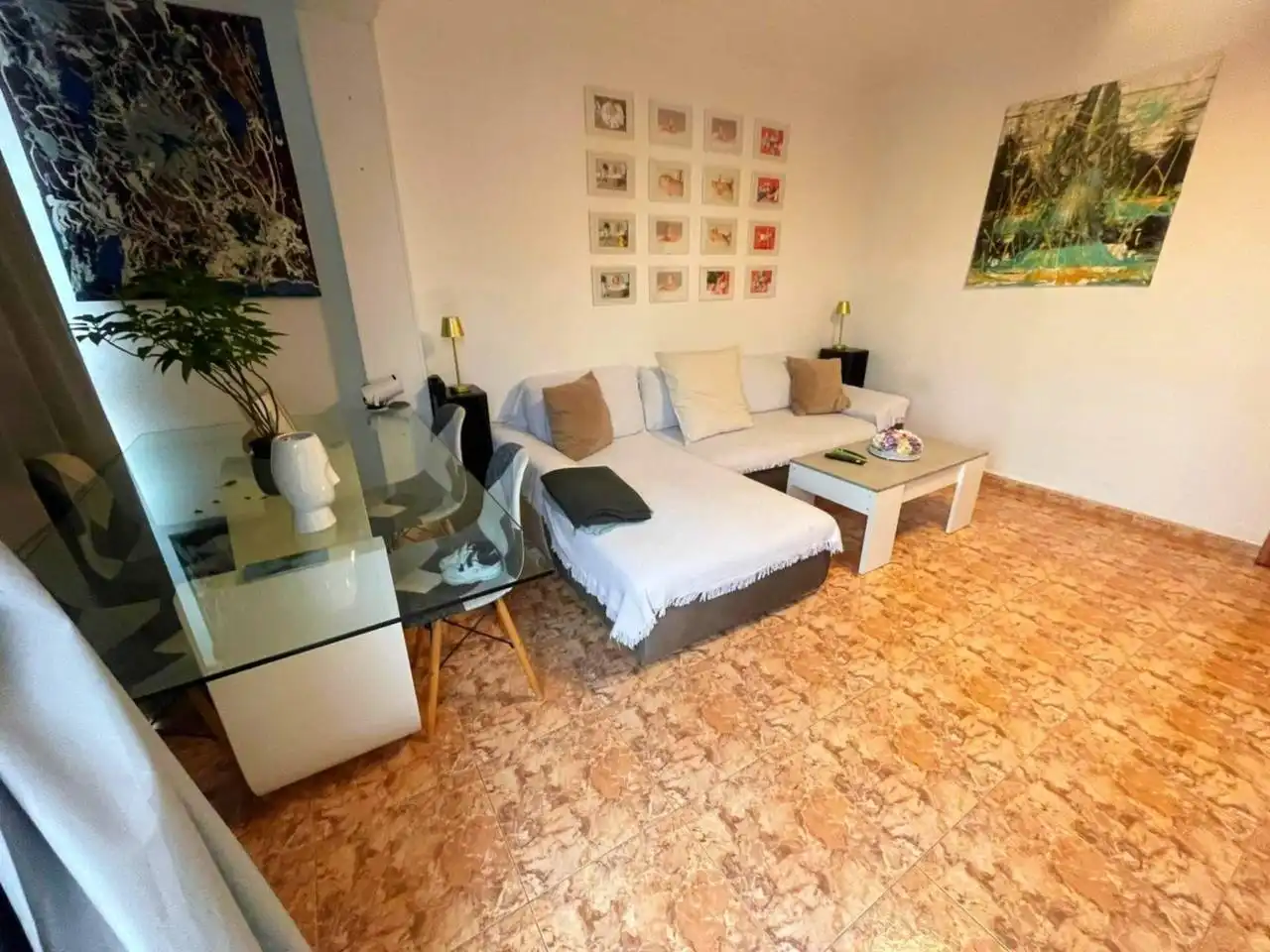 Wohnzimmer von Wohnung zum Verkauf in  Palma de Mallorca mit Klimaanlage und Balkon