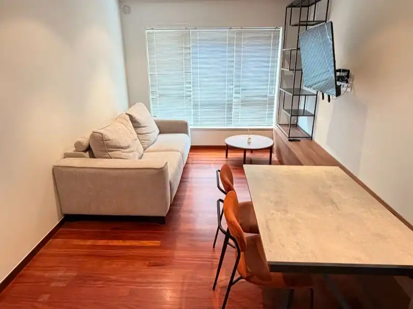 Sala de estar de Piso de alquiler en Oroso con Parquet, Amueblado y Horno