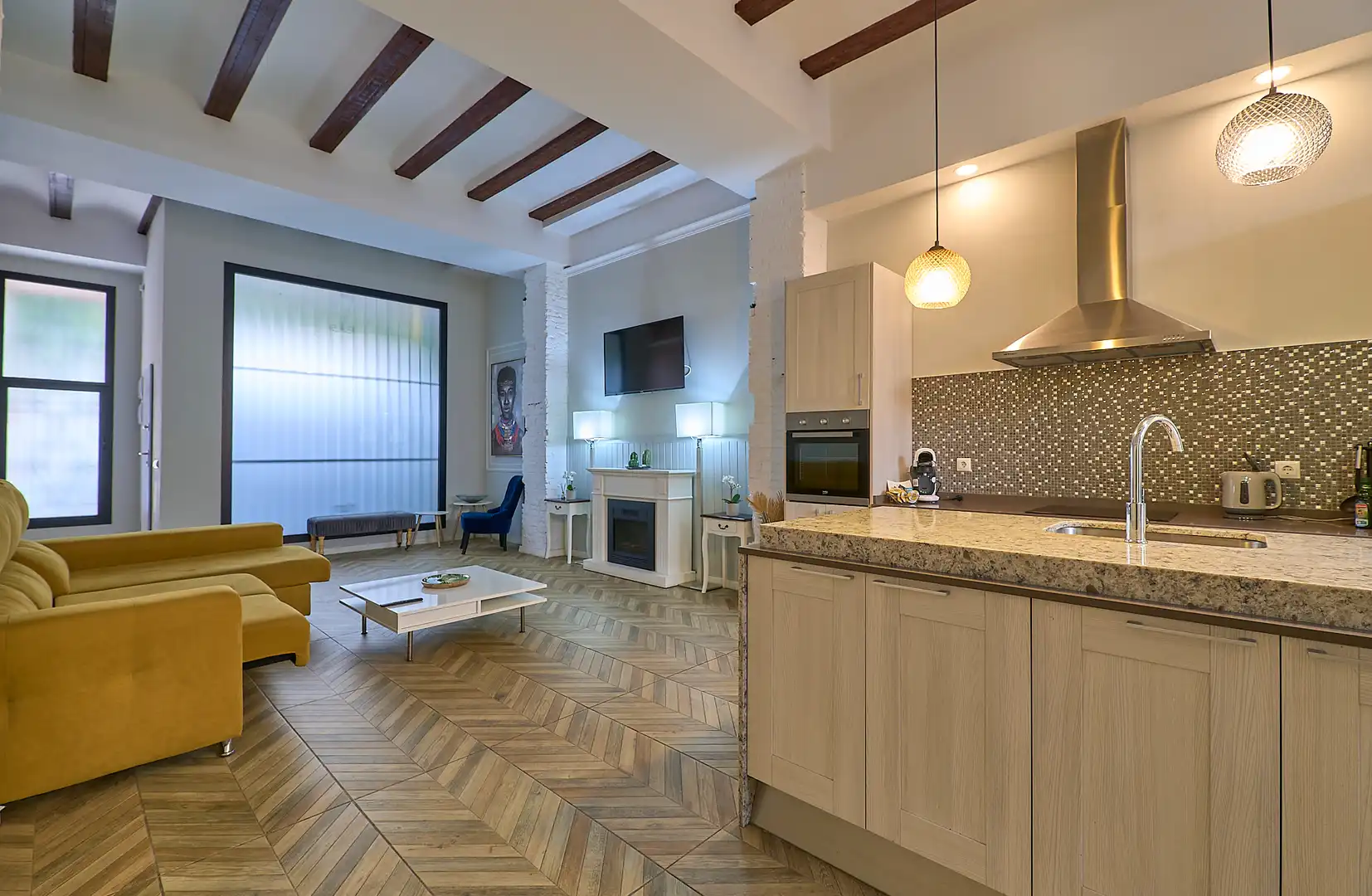 Sala d'estar de Apartament de lloguer en Valencia amb Aire condicionat, Calefacció i Piscina