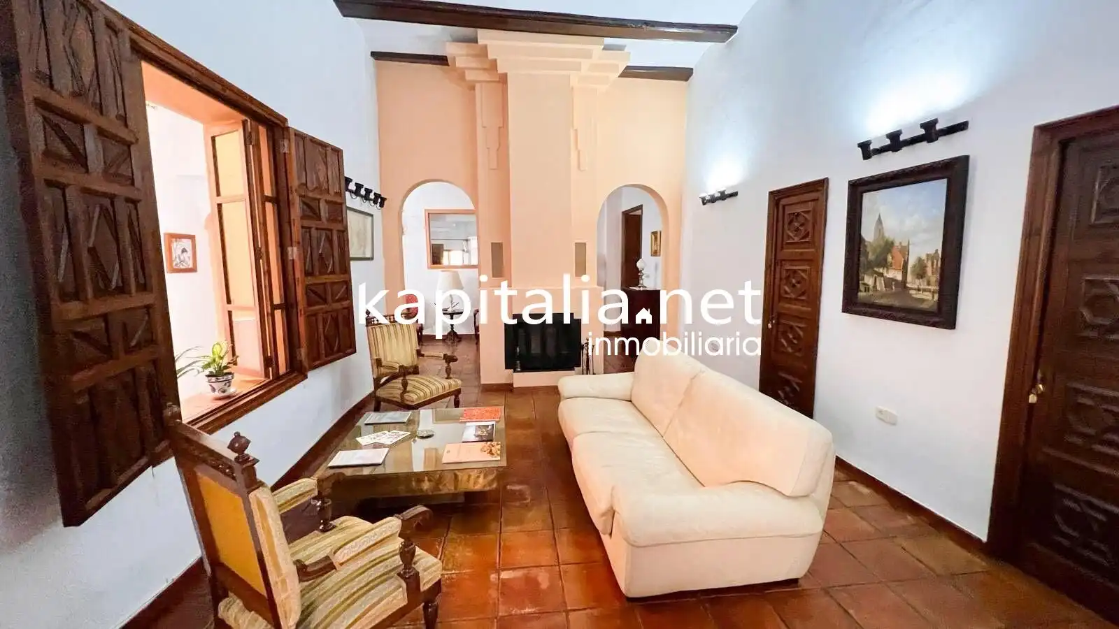 Sala de estar de Casa o chalet en venta en Xàtiva con Terraza, Trastero y Piscina