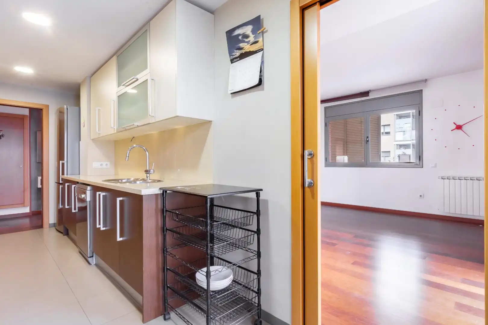 Kitchen of Flat for rent in Sant Cugat del Vallès  with Private garden, Parquet flooring and Terrace