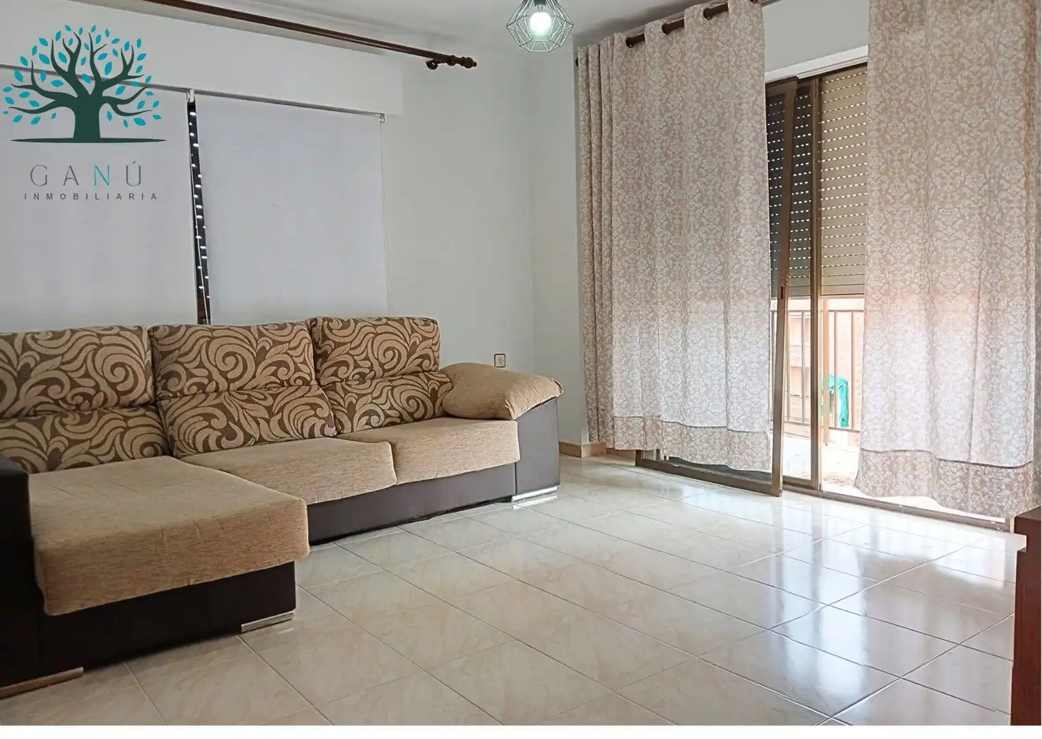Sala de estar de Piso en venta en Mazarrón con Aire acondicionado, Terraza y Amueblado