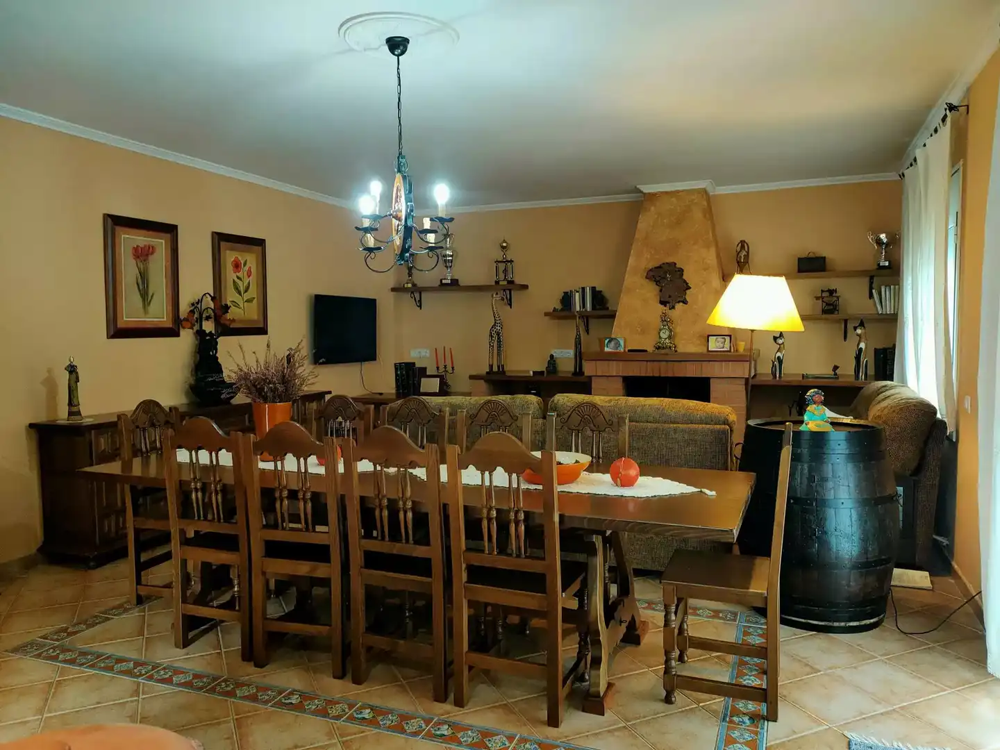 Comedor de Casa o chalet en venta en Riudarenes con Terraza
