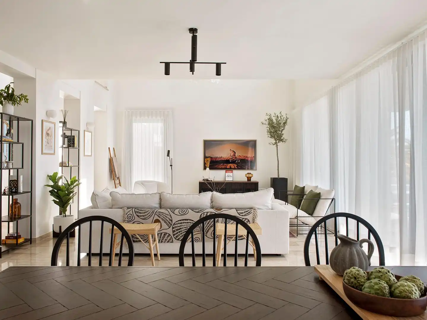 Living room of Houses for sale in Calpe / Calp  with Air Conditioner, Heating and Private garden