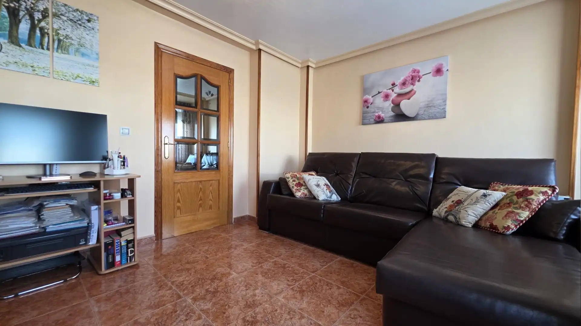 Sala de estar de Piso en venta en Alicante / Alacant con Aire acondicionado, Calefacción y Amueblado
