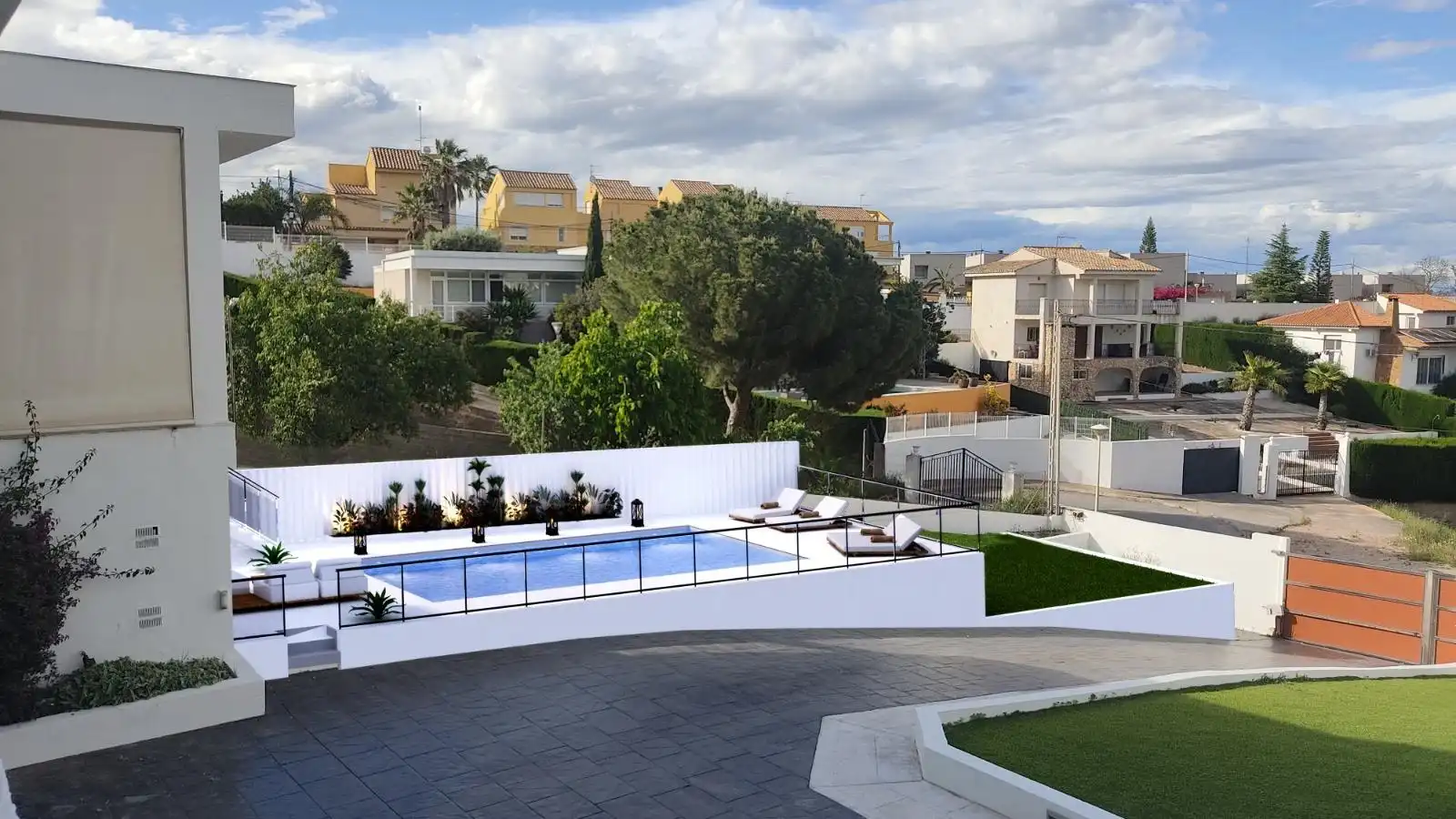 Terraza de Casa o chalet en venta en Chiva con Aire acondicionado, Calefacción y Jardín privado