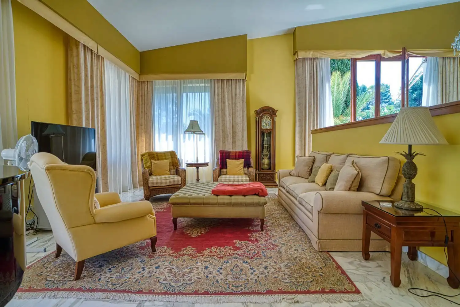Sala d'estar de Casa o xalet en venda en  Palma de Mallorca amb Aire condicionat, Calefacció i Jardí privat