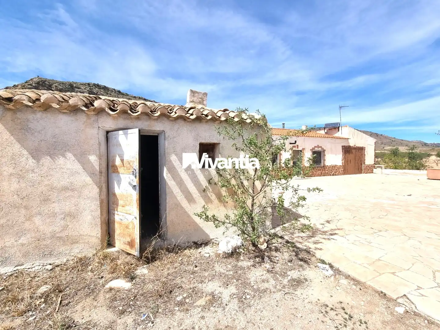 Vista exterior de Finca rústica en venda en Lorca amb Jardí privat, Terrassa i Moblat