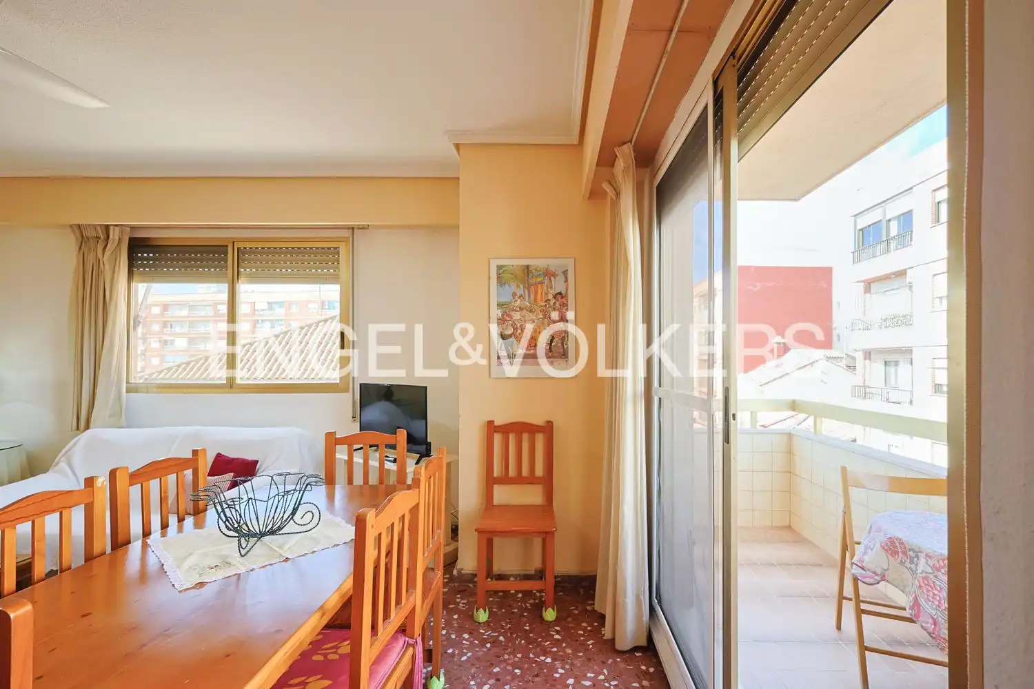 Terrasse von Wohnung zur Miete in Valencia mit Klimaanlage, Heizung und Möbliert