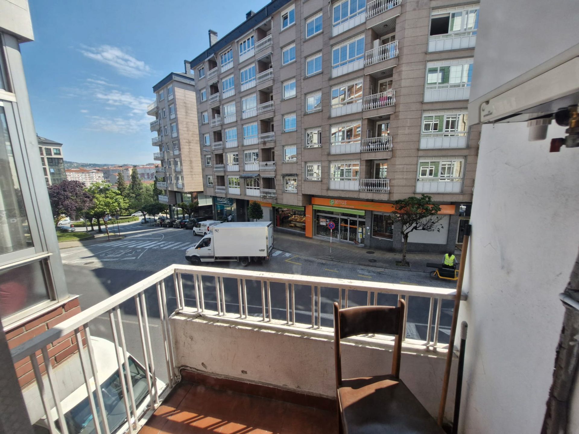 Exterior view of Flat for sale in Ourense Capital   with Heating, Parquet flooring and Furnished