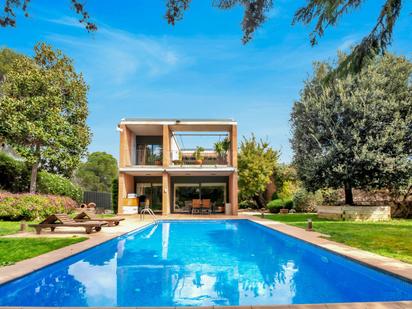 Jardí de Casa o xalet en venda en Sant Quirze del Vallès amb Aire condicionat, Terrassa i Piscina