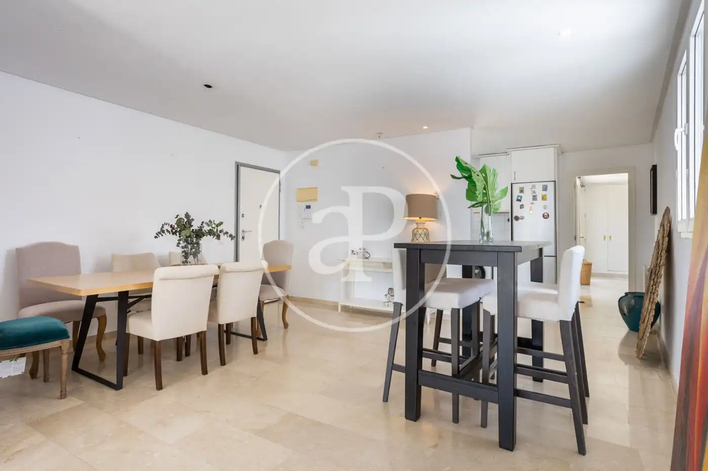 Dining room of Attic for rent in Valencia  with Air Conditioner, Heating and Terrace