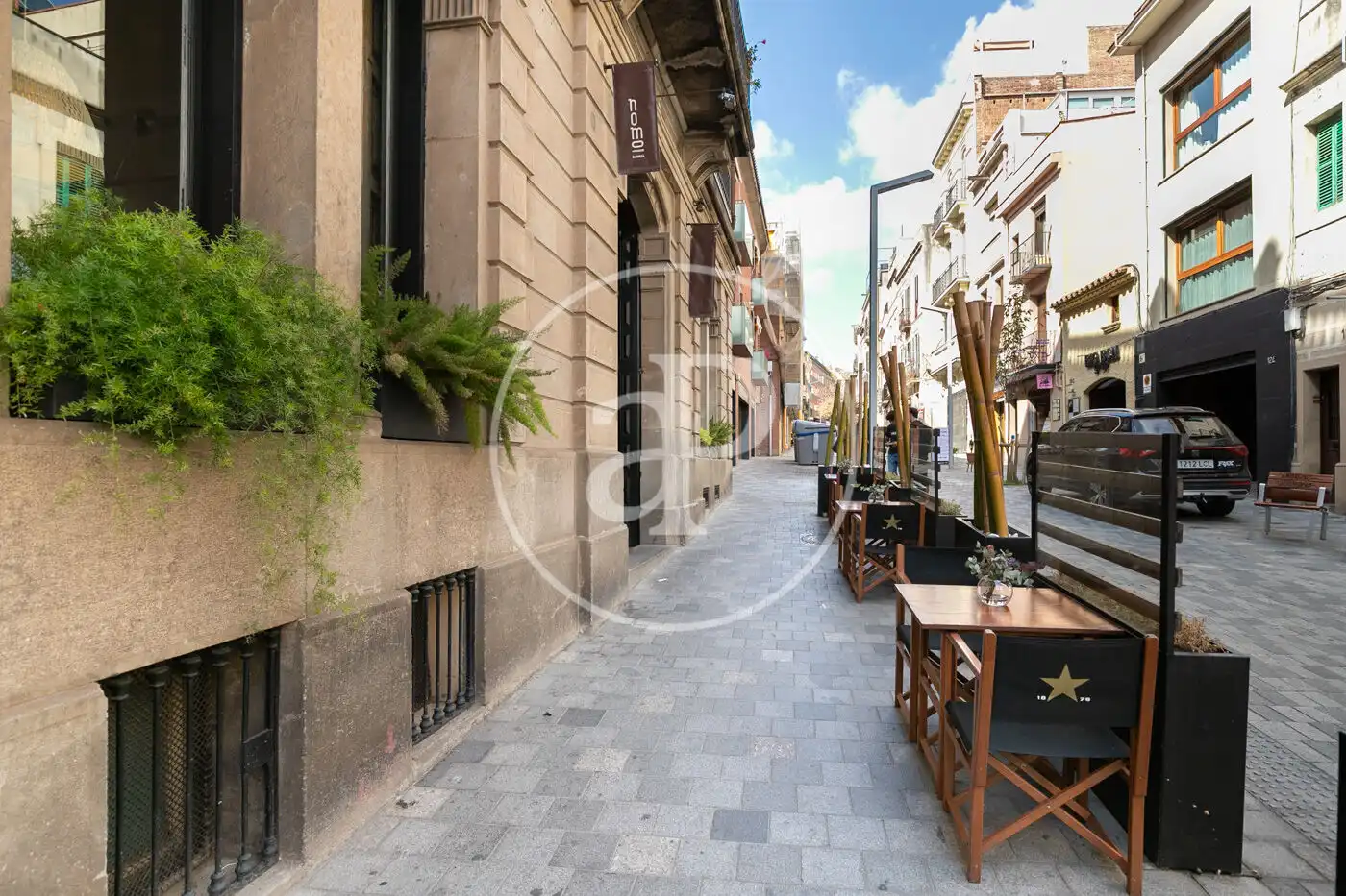 Vista exterior de Piso en venta en Barcelona con Aire acondicionado, Calefacción y Jardín privado
