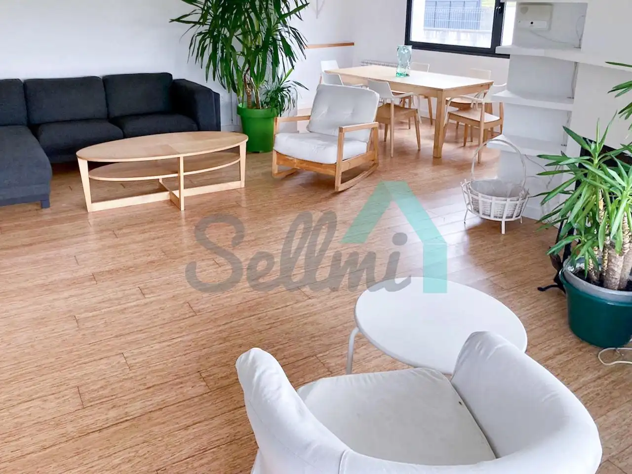 Living room of Houses for rent in Siero  with Heating, Parquet flooring and Terrace