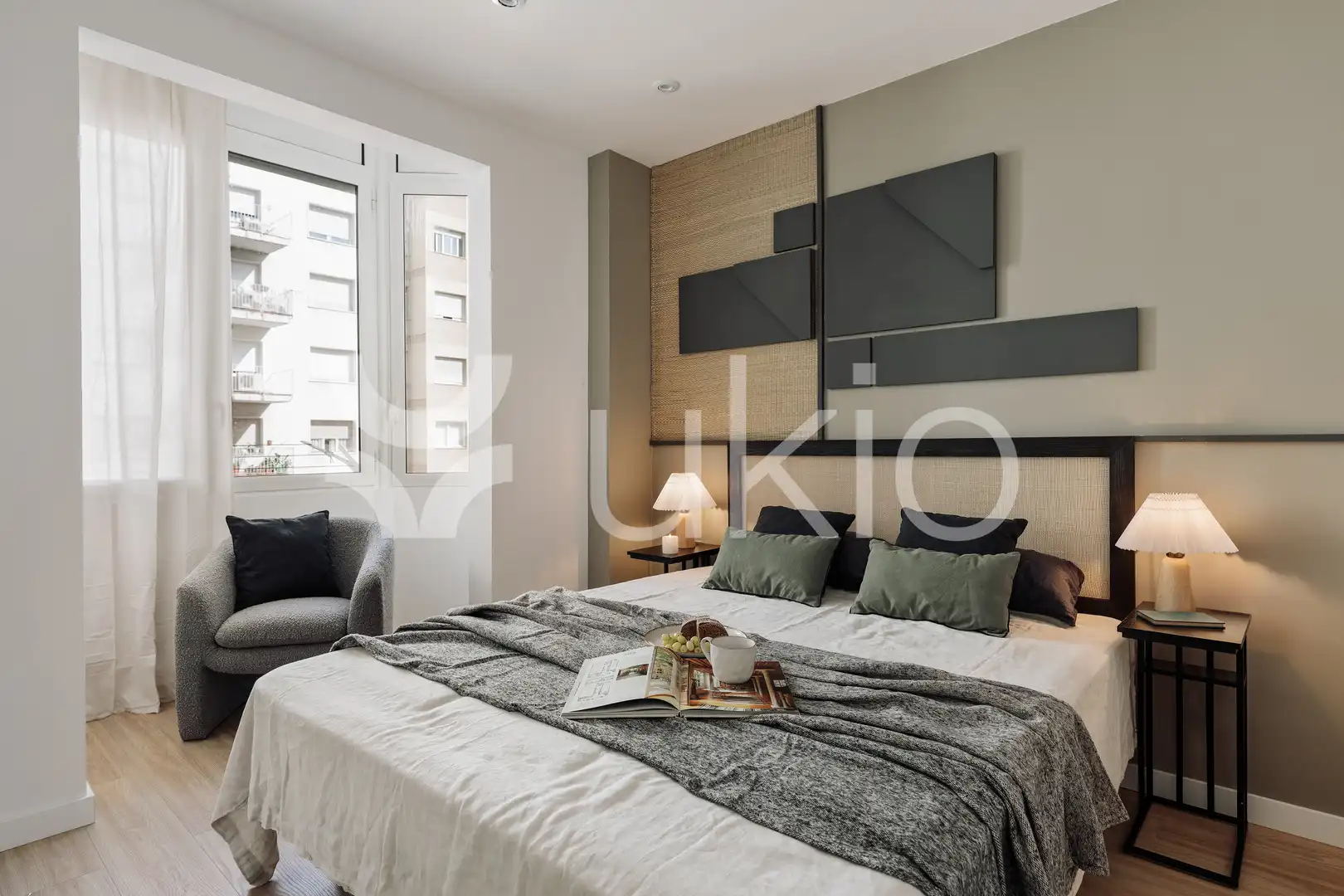 Habitación de Apartamento de alquiler en Barcelona con Aire acondicionado, Calefacción y Amueblado