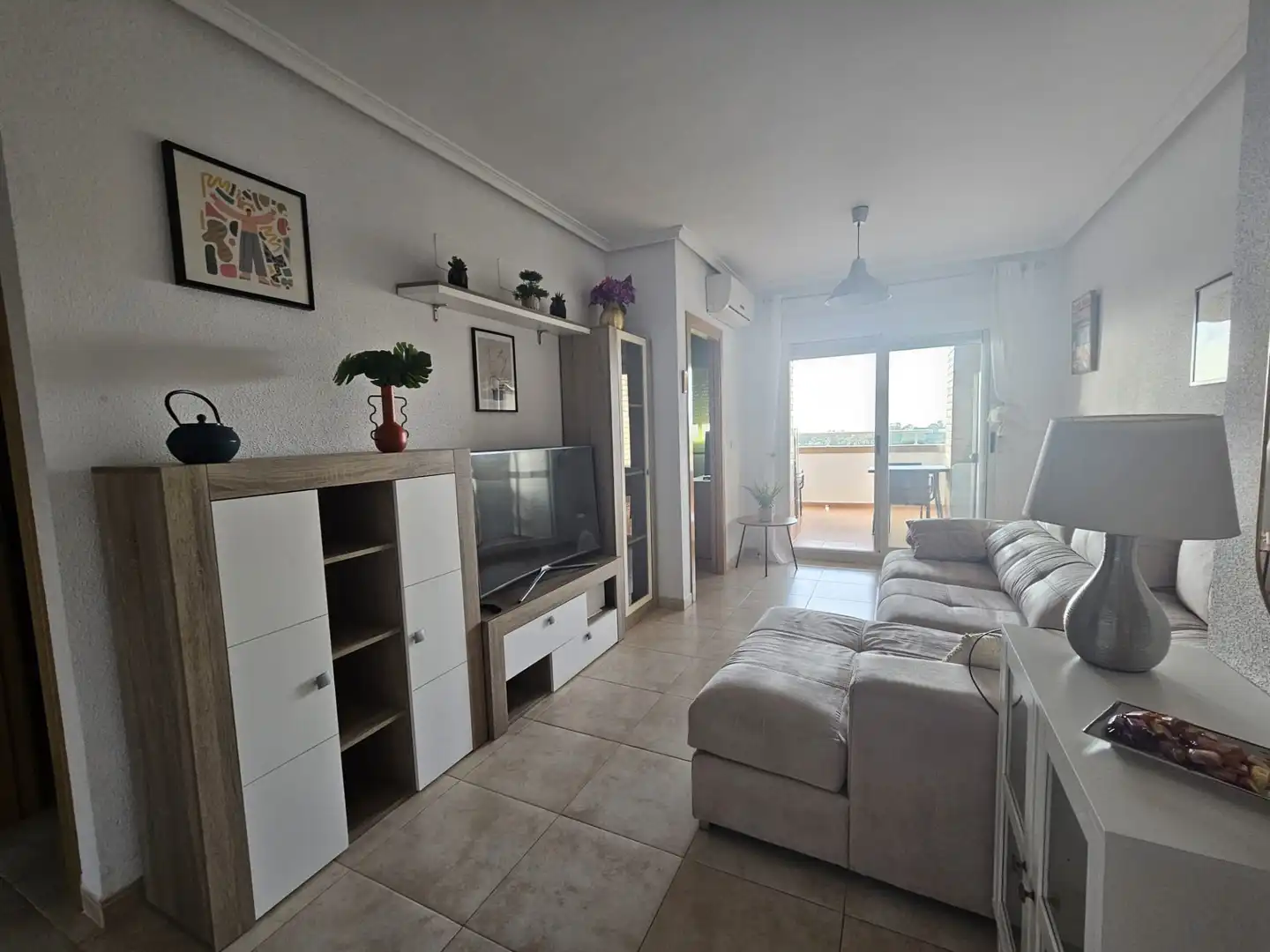 Sala de estar de Apartamento de alquiler en Cabanes con Aire acondicionado, Calefacción y Terraza