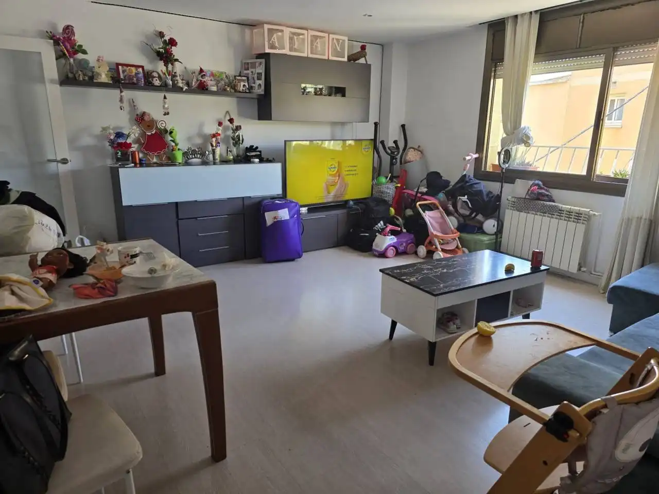 Wohnzimmer von Wohnung zum Verkauf in Terrassa mit Klimaanlage, Heizung und Parkett